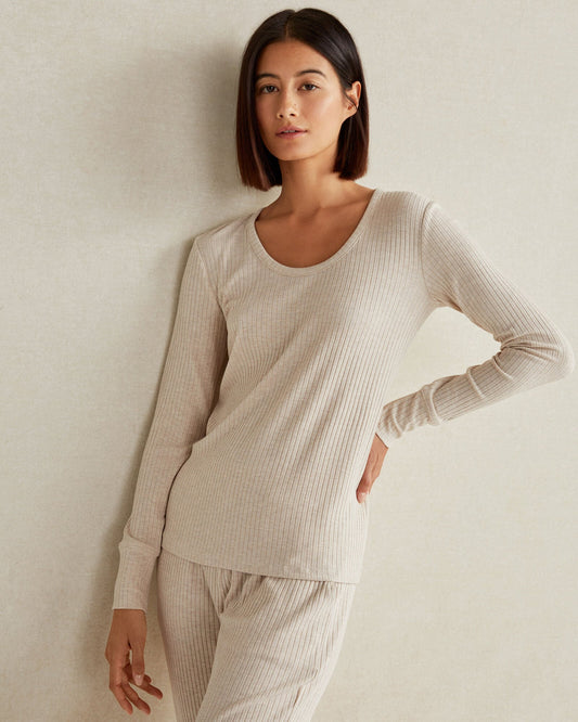 DRAPEY RIB KNIT TOP | Talbots