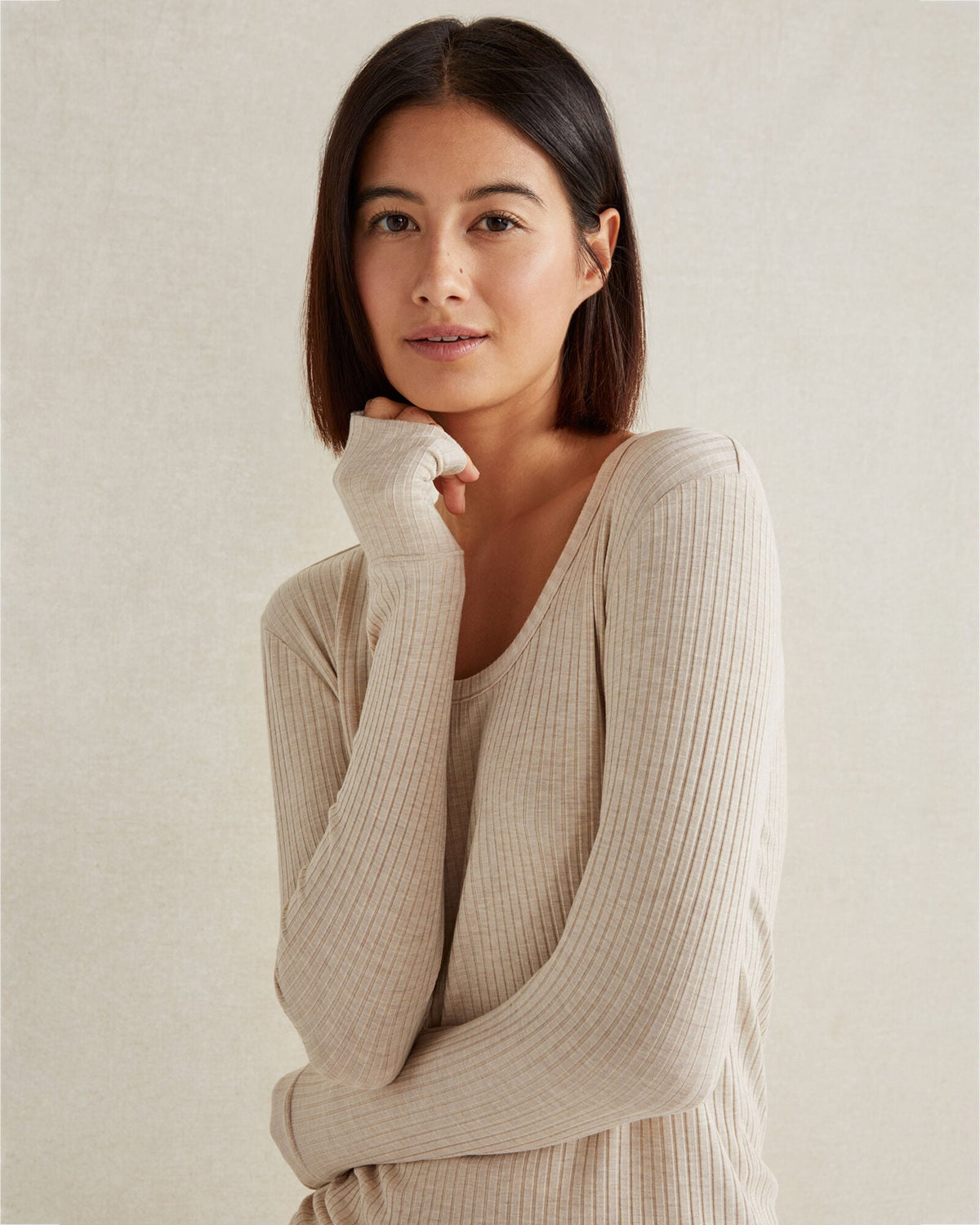 DRAPEY RIB KNIT TOP | Talbots