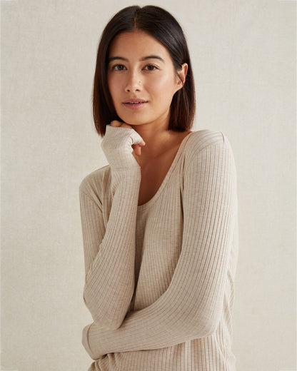DRAPEY RIB KNIT TOP | Talbots