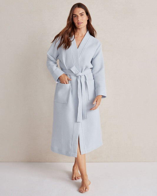 ORGANIC COTTON WAFFLE ROBE | Talbots
