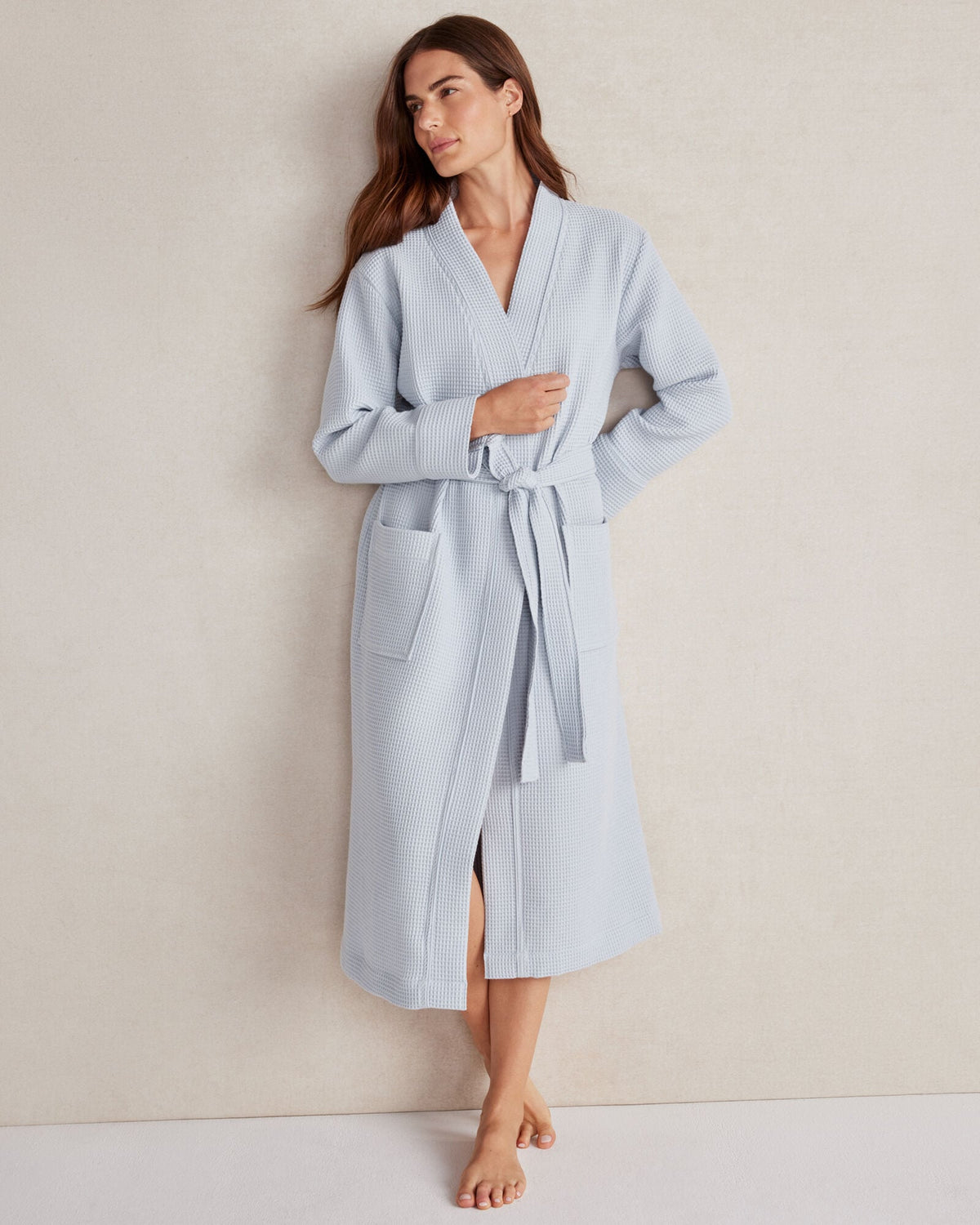 ORGANIC COTTON WAFFLE ROBE | Talbots