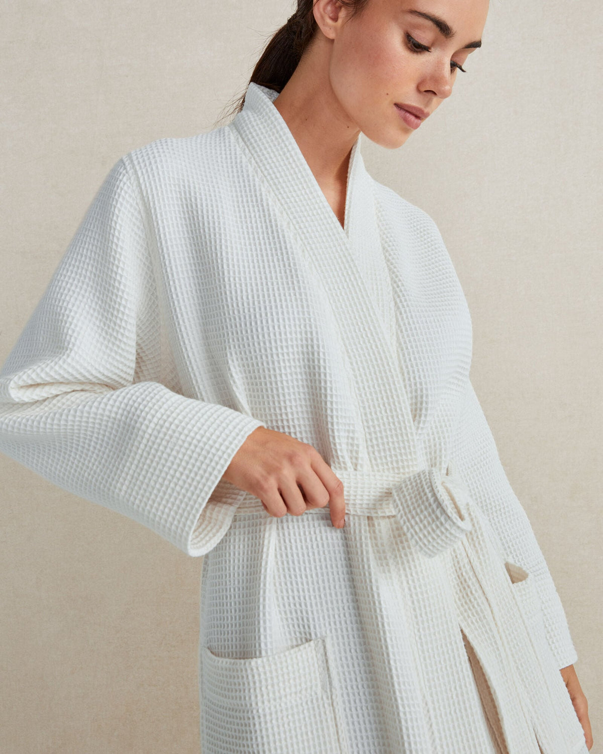 ORGANIC COTTON WAFFLE ROBE | Talbots
