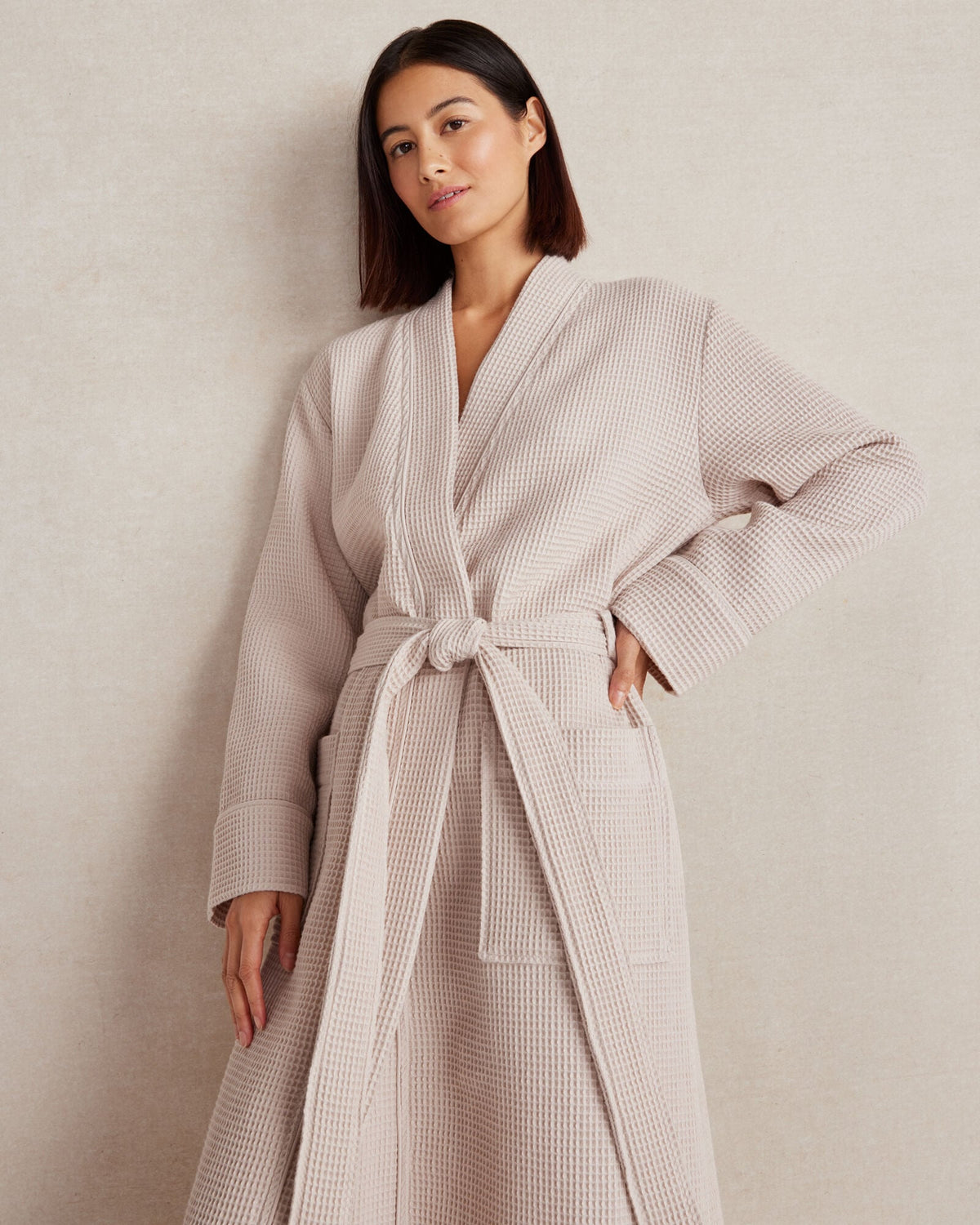 ORGANIC COTTON WAFFLE ROBE | Talbots