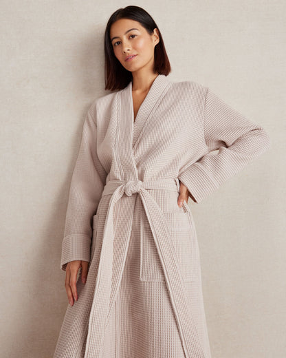 ORGANIC COTTON WAFFLE ROBE | Talbots