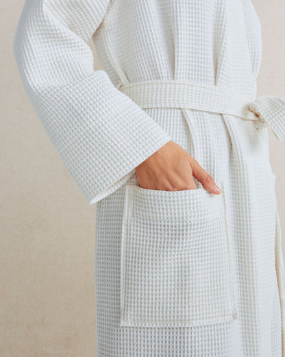 ORGANIC COTTON WAFFLE ROBE | Talbots