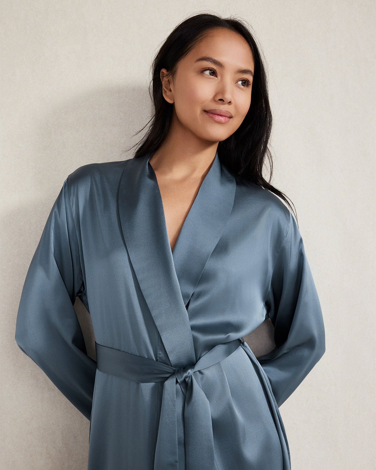 WASHABLE SILK ROBE | Talbots