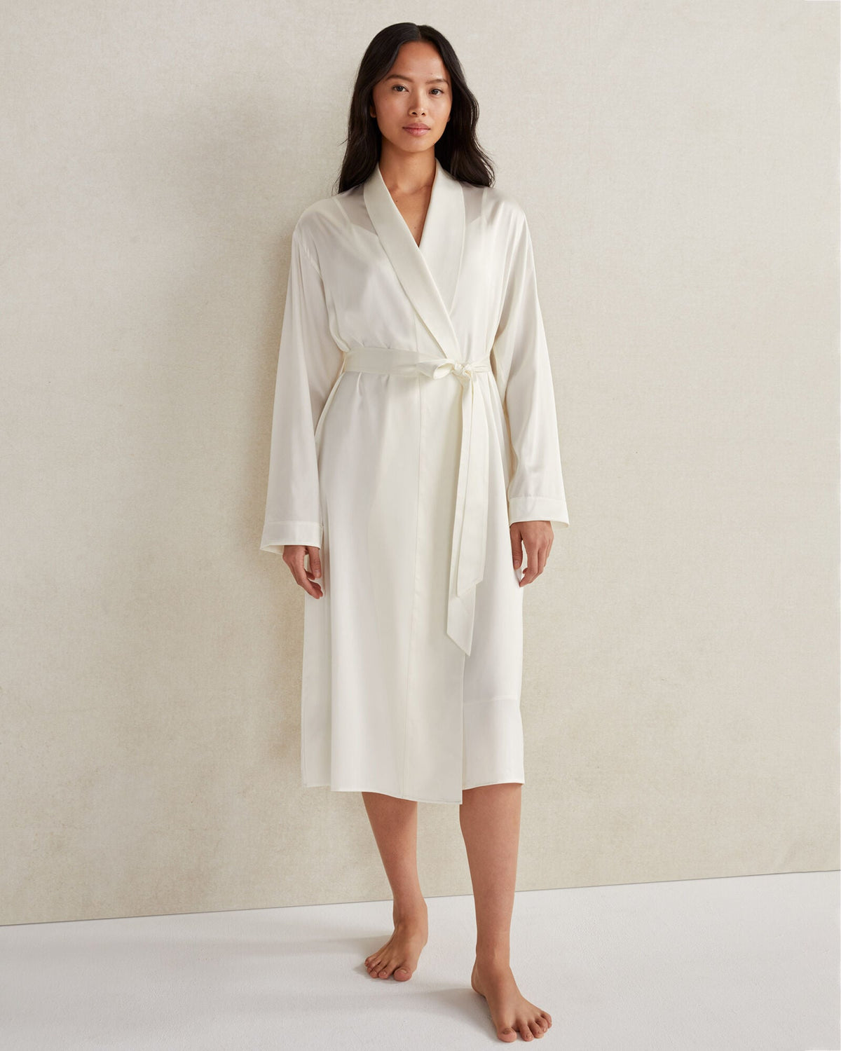 WASHABLE SILK ROBE | Talbots