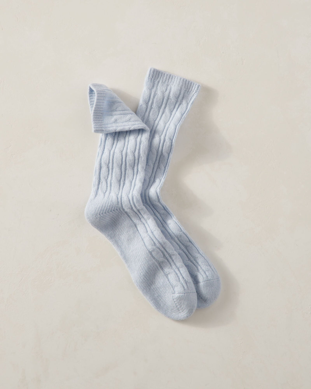 CASHMERE BLEND CABLE KNIT SOCKS | Talbots
