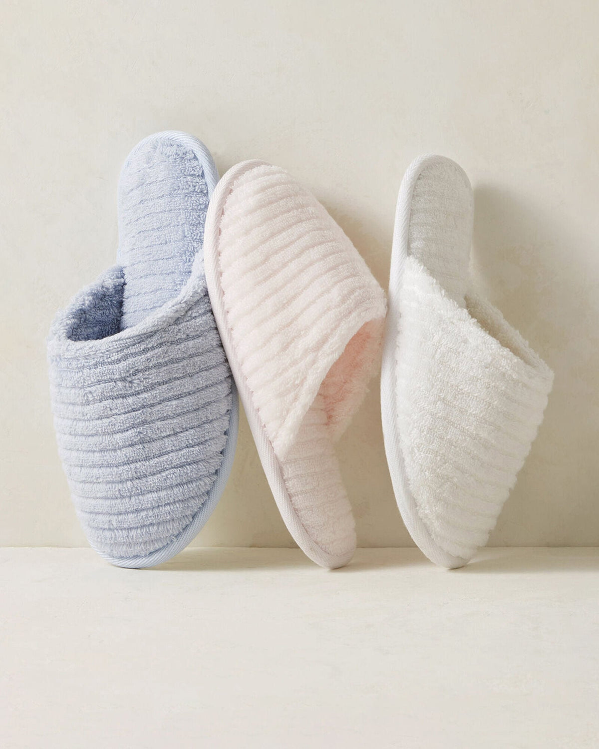 ORGANIC COTTON TERRY RIPPLE SLIPPERS | Talbots