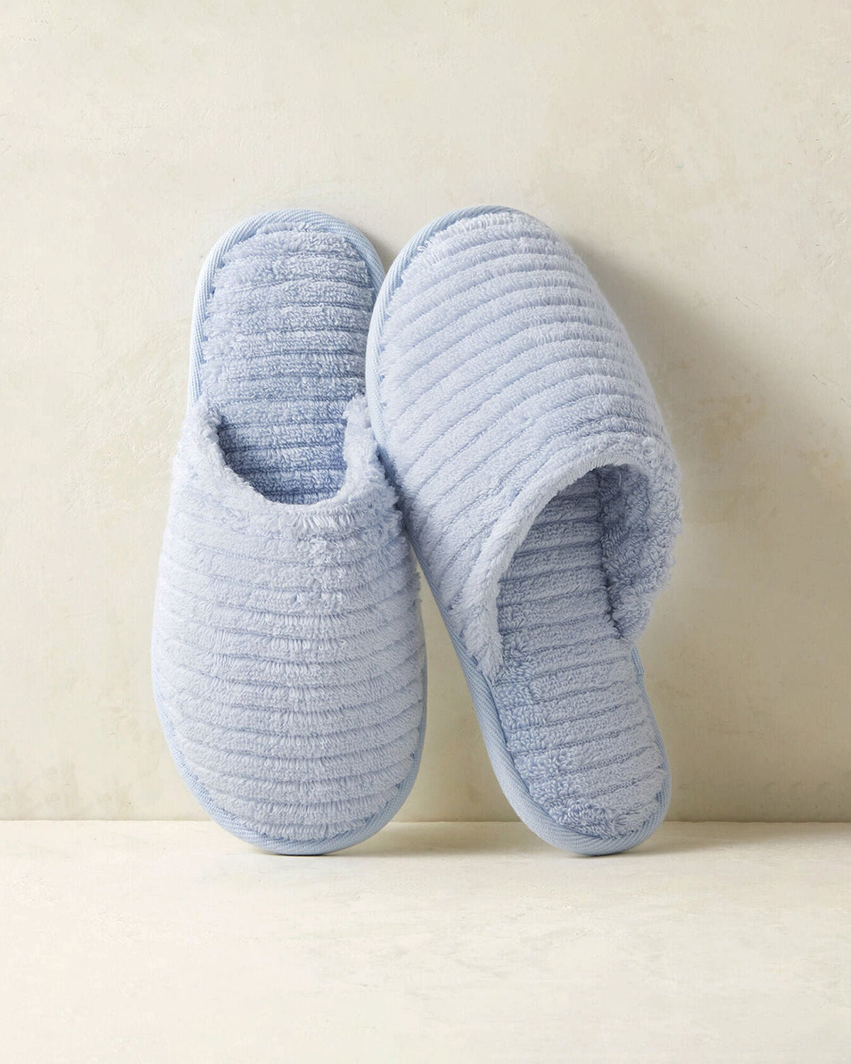 ORGANIC COTTON TERRY RIPPLE SLIPPERS | Talbots