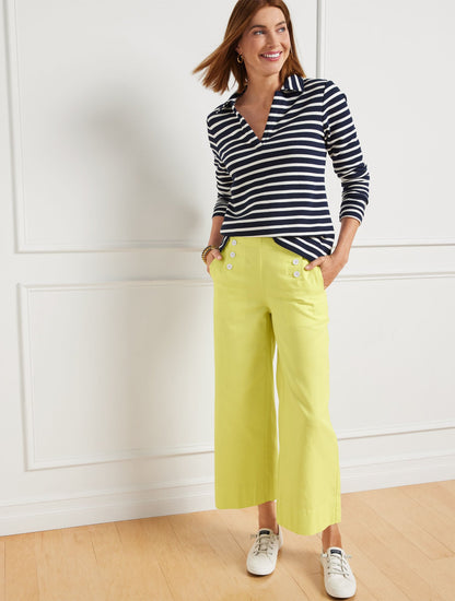 WIDE LEG SAILOR PANTS | Talbots