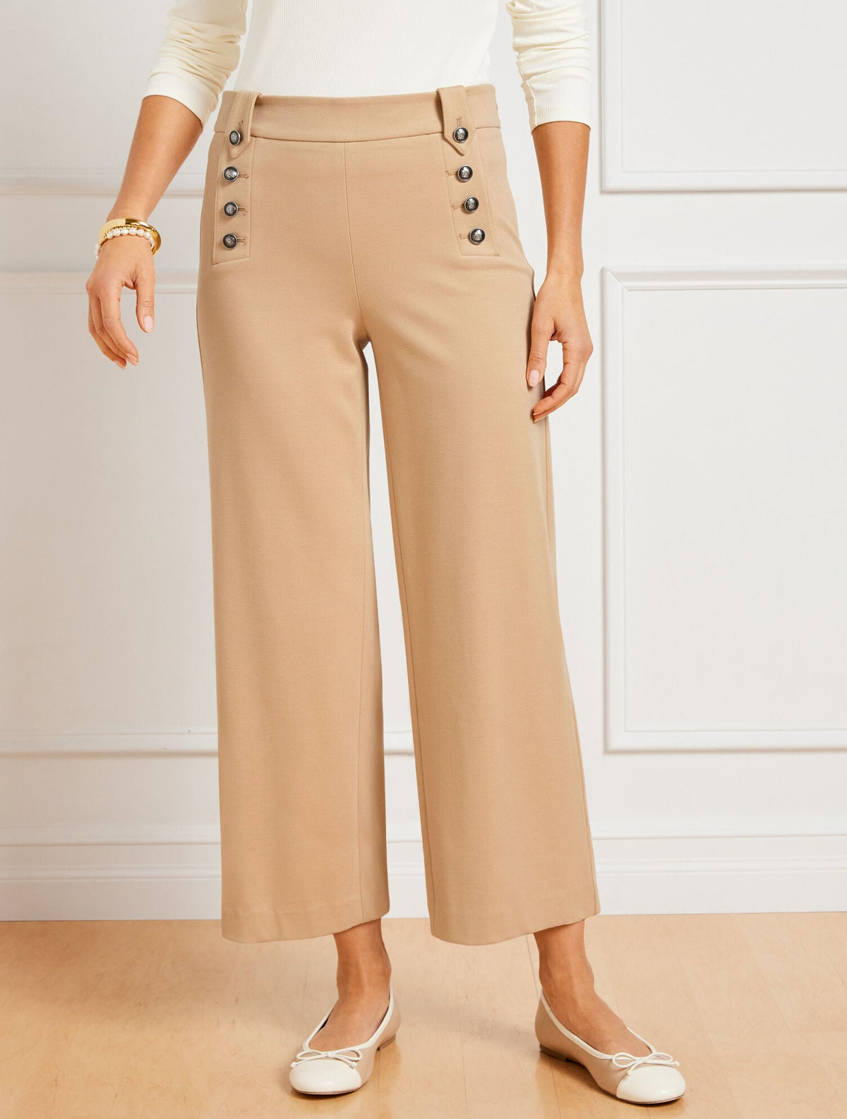 KNIT SAILOR CROP PANTS | Talbots