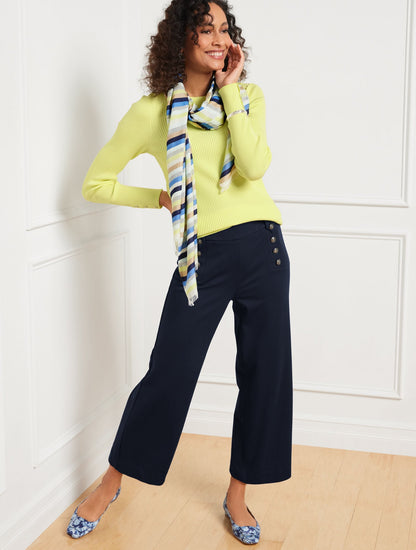 KNIT SAILOR CROP PANTS | Talbots