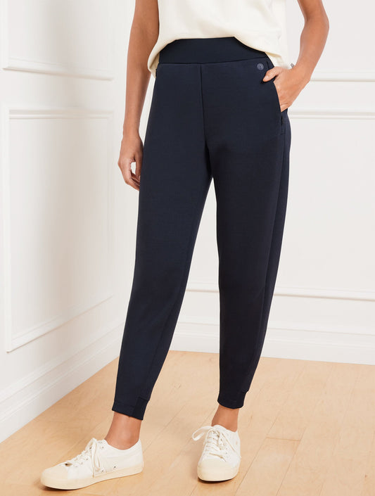 AIRKNIT STRETCH RIBBED JOGGERS | Talbots