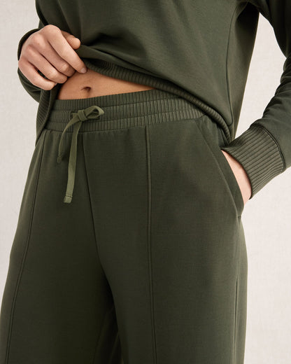 FLEECE WIDE LEG PANTS | Talbots