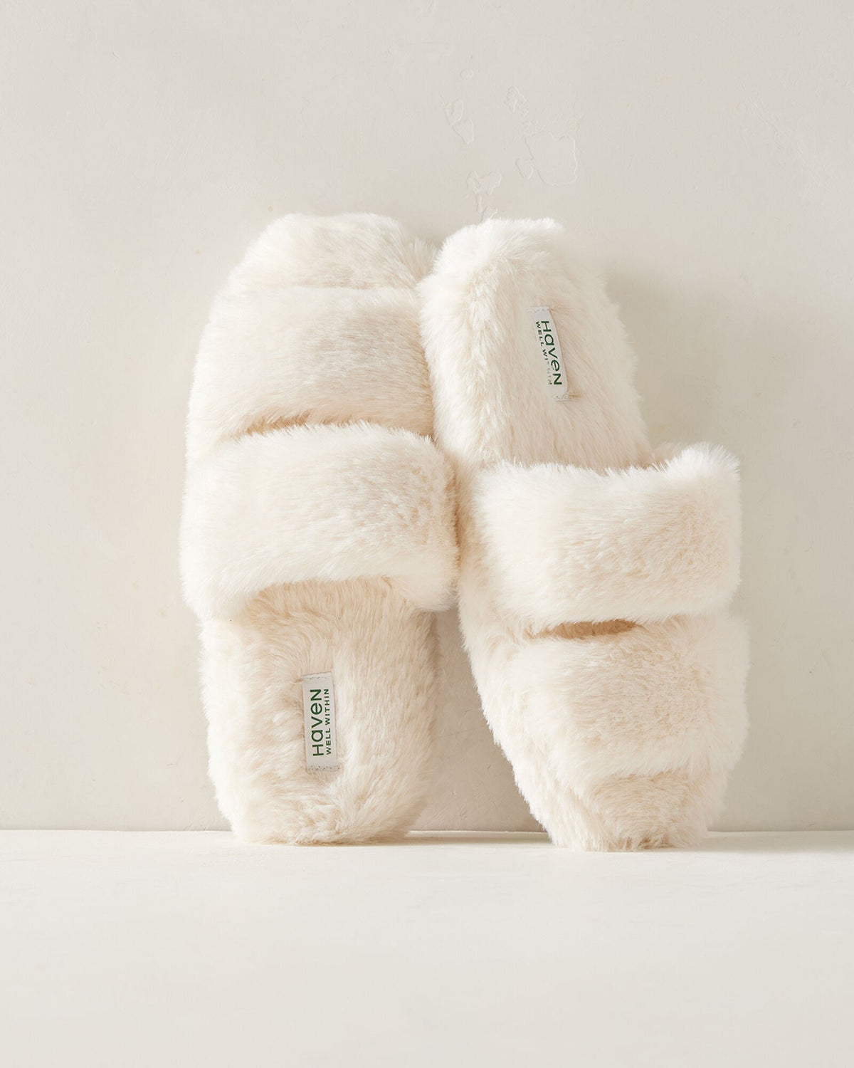 FAUX FUR BANDED SLIPPERS | Talbots