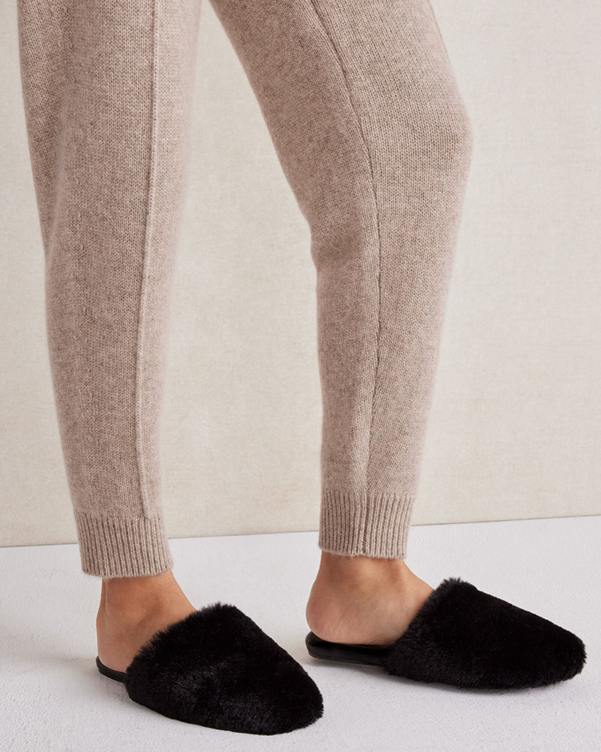 FAUX FUR MULE SLIDES | Talbots