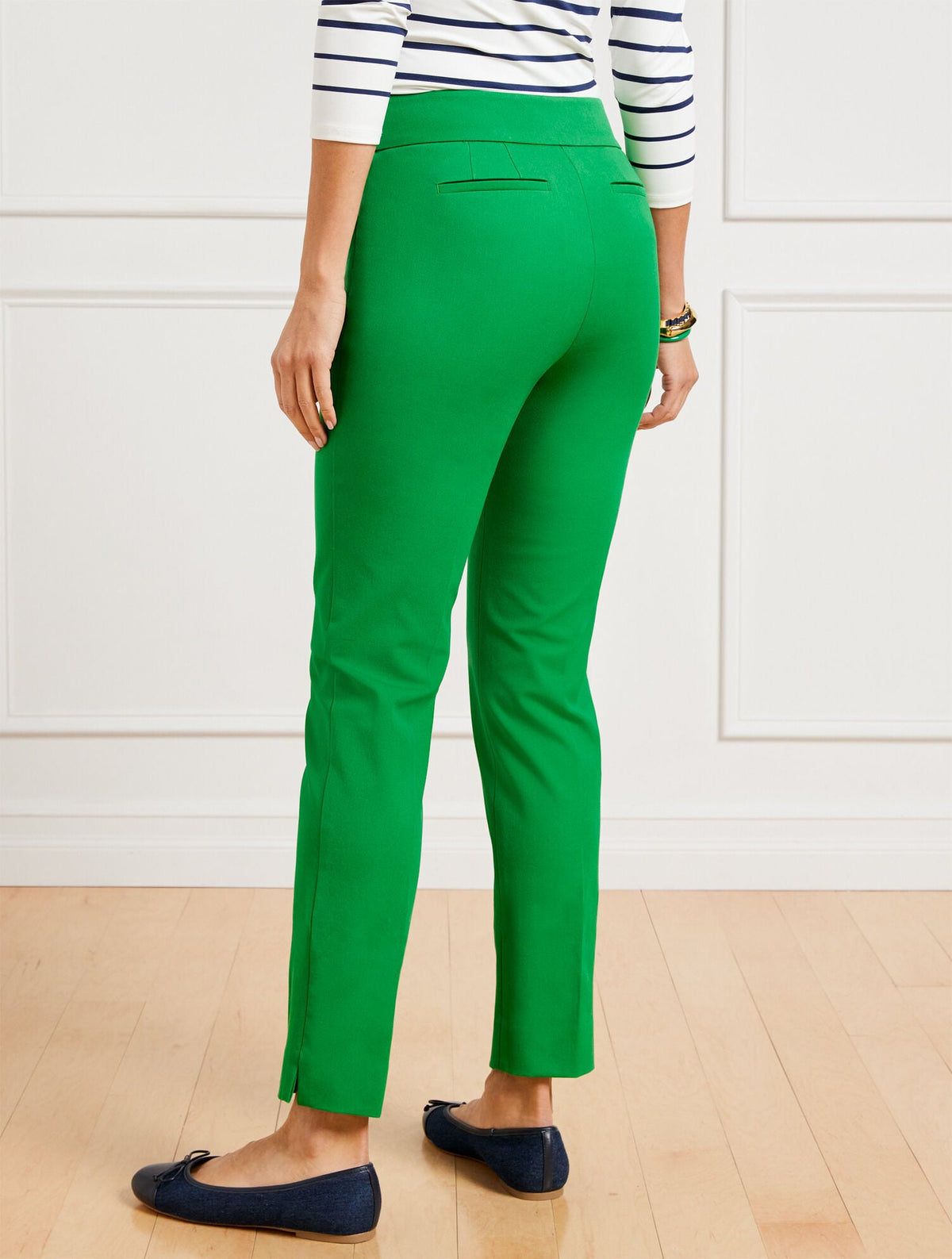 TALBOTS CHATHAM COTTON BI-STRETCH SLIM ANKLE PANTS | Talbots