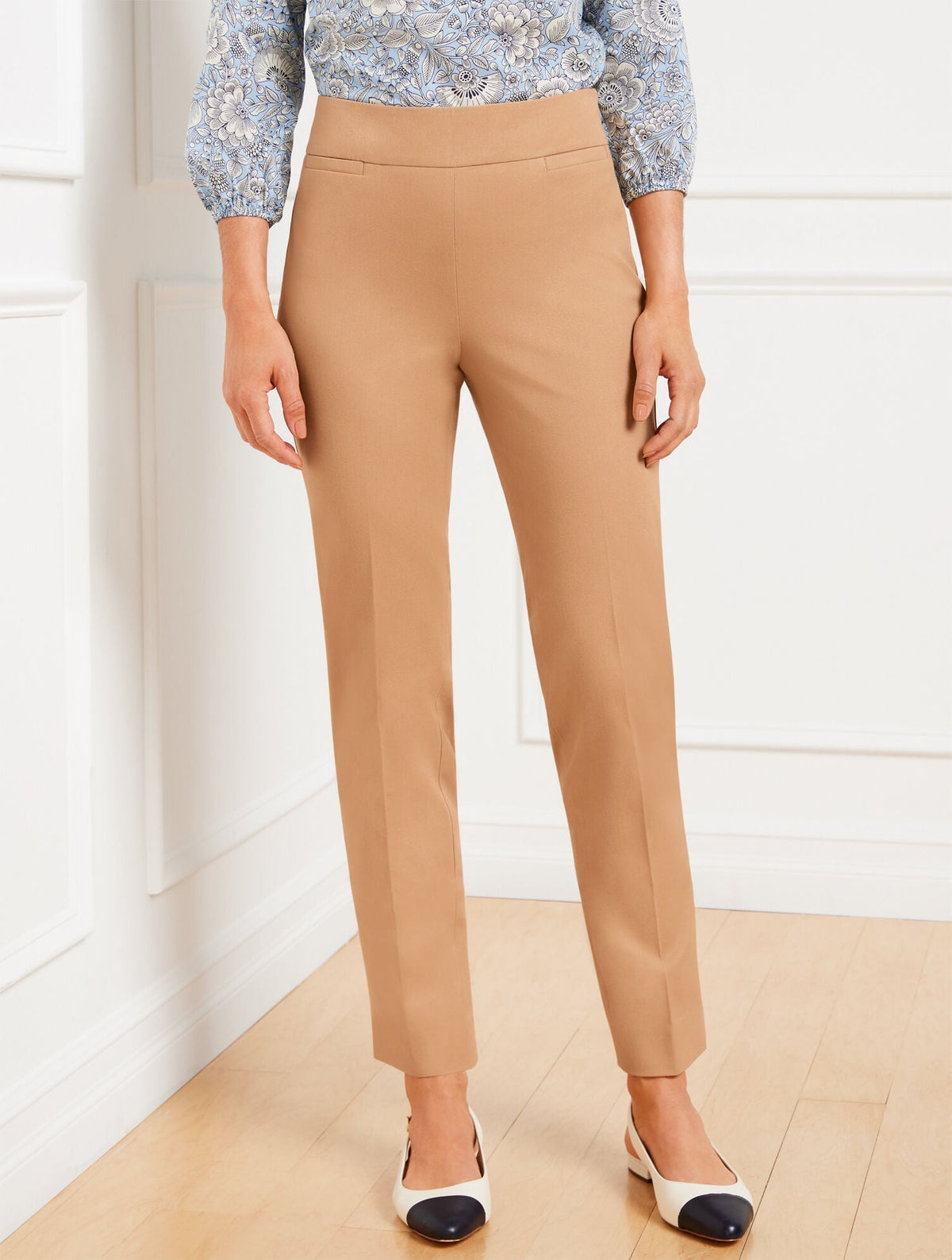 TALBOTS CHATHAM COTTON BI-STRETCH SLIM ANKLE PANTS | Talbots