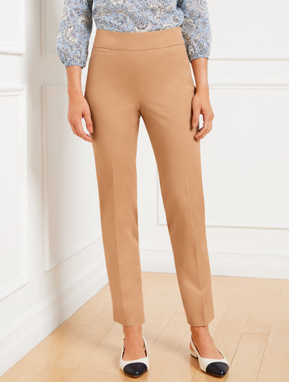 TALBOTS CHATHAM COTTON BI-STRETCH SLIM ANKLE PANTS | Talbots