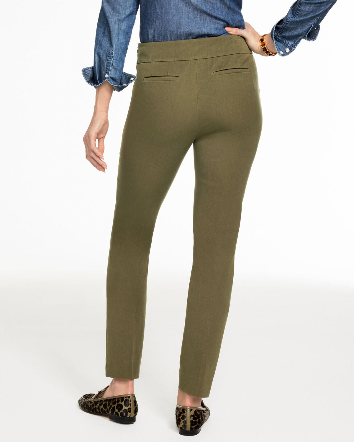 TALBOTS CHATHAM COTTON BI-STRETCH SLIM ANKLE PANTS | Talbots