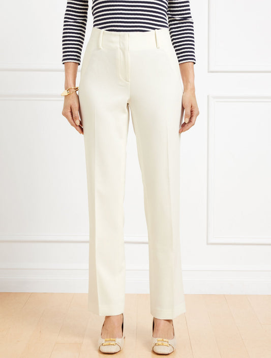 TALBOTS SOUTHAMPTON TAILORED STRETCH STRAIGHT LEG PANTS | Talbots