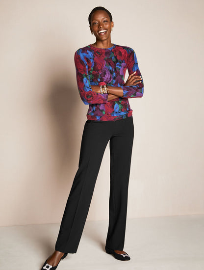TALBOTS SOUTHAMPTON TAILORED STRETCH STRAIGHT LEG PANTS | Talbots