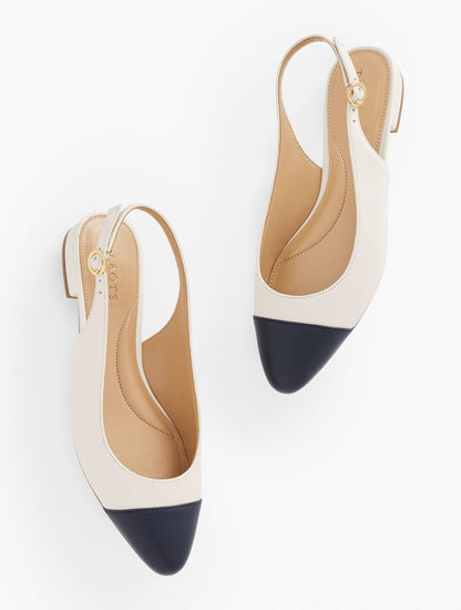 EDISON NAPPA SLINGBACK FLATS | Talbots