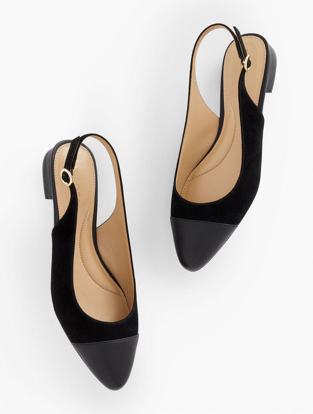 EDISON SUEDE NAPPA SLINGBACK FLATS | Talbots