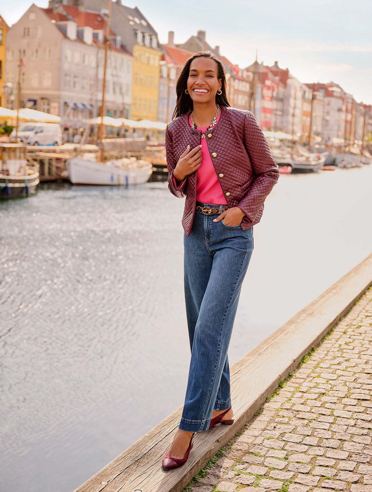 EDISON SUEDE NAPPA SLINGBACK FLATS | Talbots