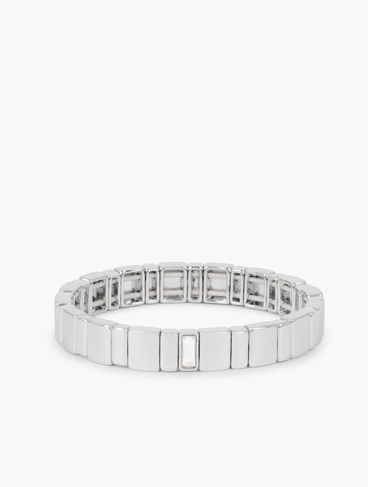 METAL TILES STRETCH BRACELET | Talbots