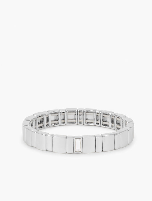 METAL TILES STRETCH BRACELET | Talbots