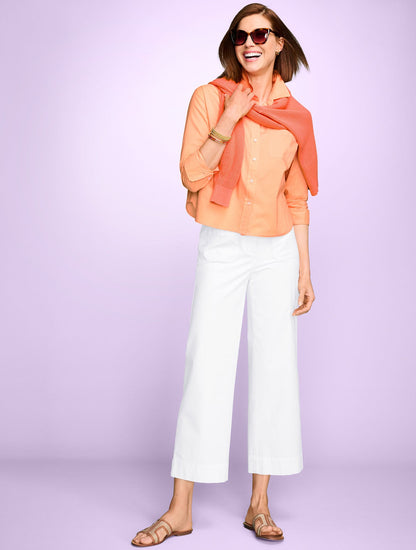 POPLIN SHORT SHIRT | Talbots