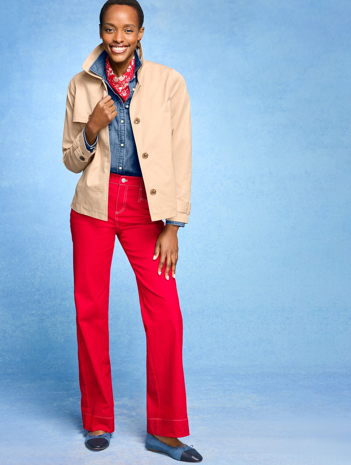 DENIM MODERN CLASSIC SHIRT - MARIN WASH | Talbots
