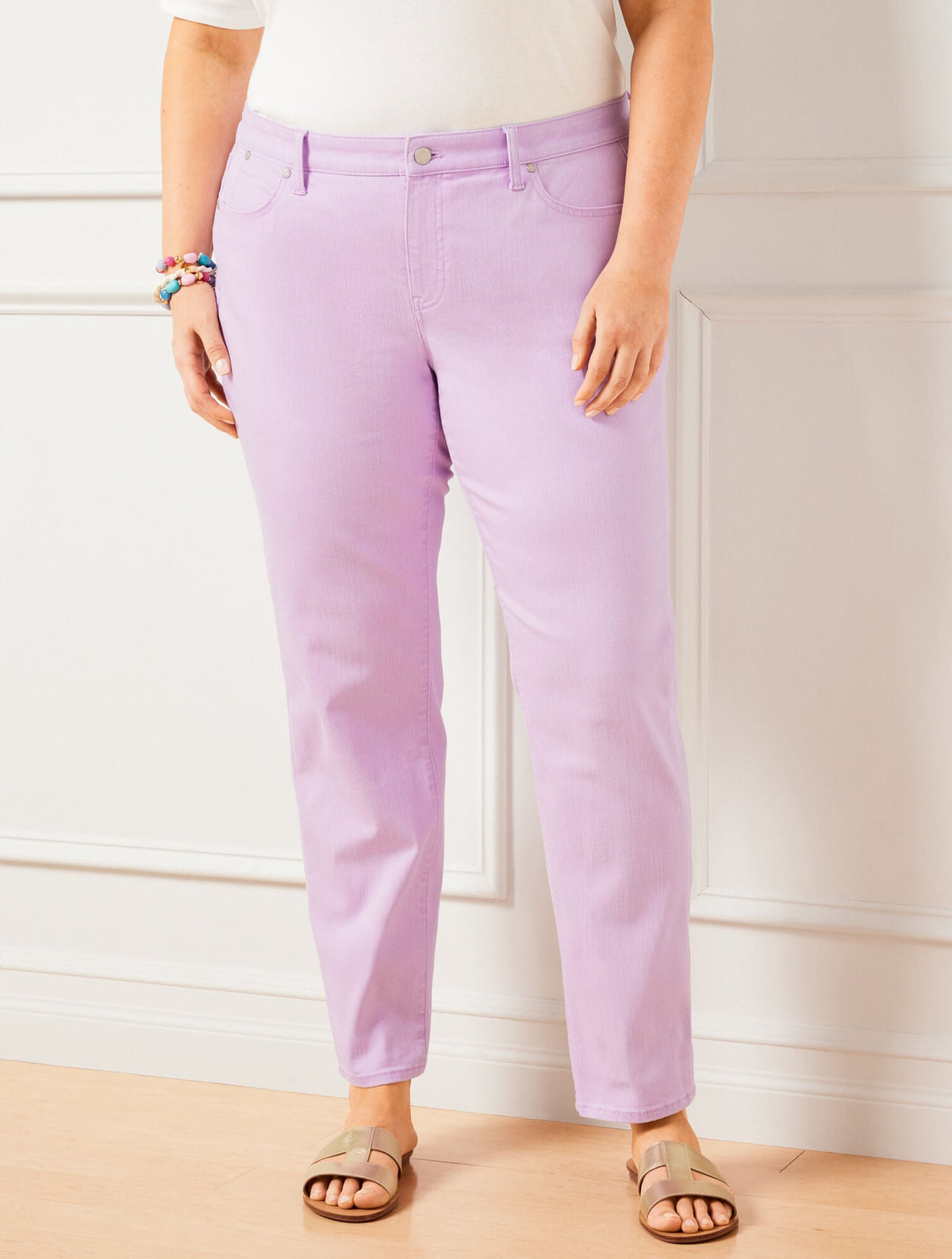 SLIM ANKLE JEANS - PIGMENT DYE | Talbots