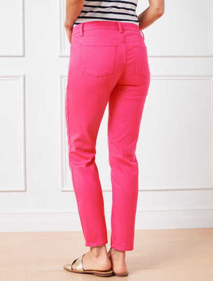 SLIM ANKLE JEANS - PIGMENT DYE | Talbots
