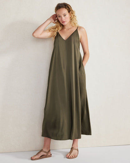 SILKY MAXI DRESS | Talbots