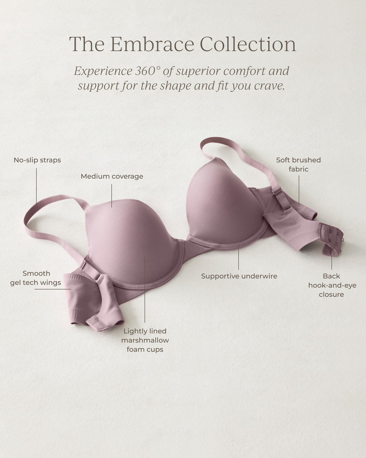 EMBRACE LIGHTLY-LINED T-SHIRT BRA | Talbots