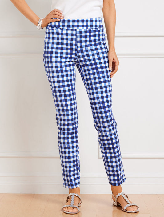 TALBOTS CHATHAM ANKLE PANTS - GINGHAM | Talbots