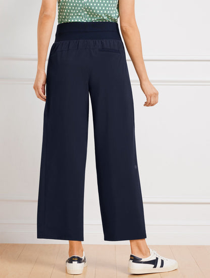 LIGHTWEIGHT WOVEN STRETCH UTILITY PANTS | Talbots