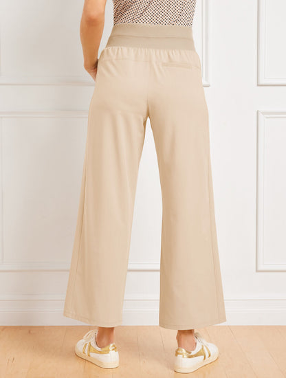 LIGHTWEIGHT WOVEN STRETCH UTILITY PANTS | Talbots