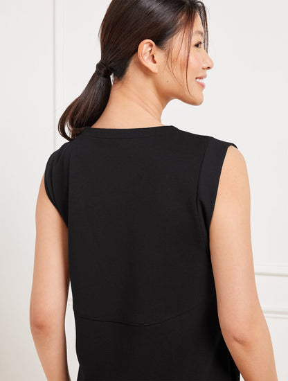 AIRKNIT STRETCH SLEEVELESS DRESS | Talbots