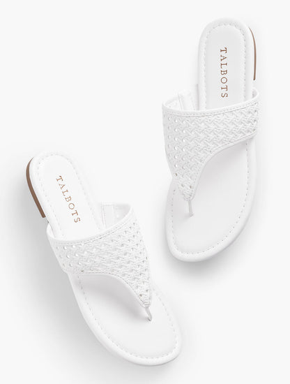 GIGI FAUX NAPPA SANDALS | Talbots