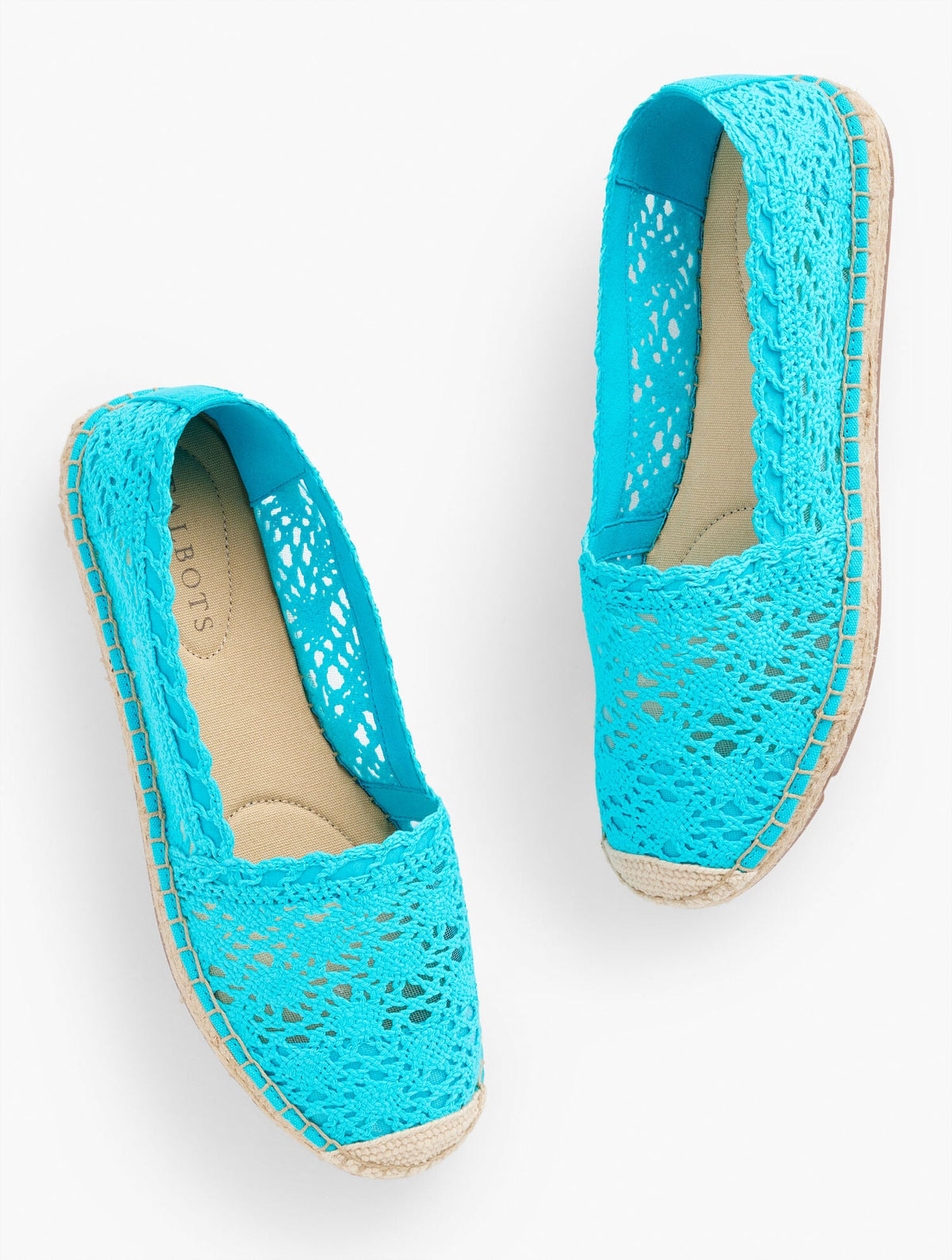 IZZY ESPADRILLE FLATS - FLORAL HONEYCOMB CROCHET | Talbots