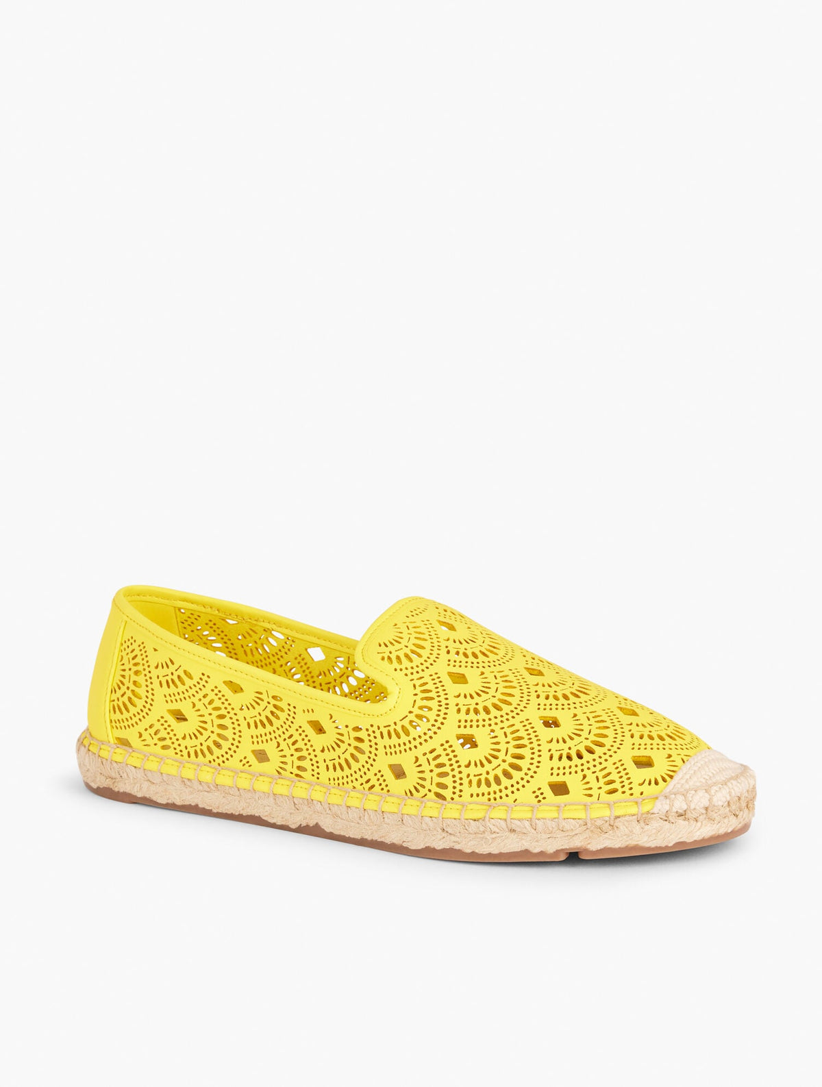 IZZY PERFORATED SCALLOP ESPADRILLE FLATS | Talbots