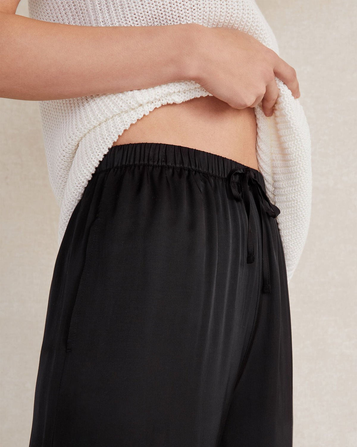 SILKY DRAWSTRING PANTS | Talbots