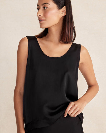 SILKY SCOOP NECK TANK | Talbots