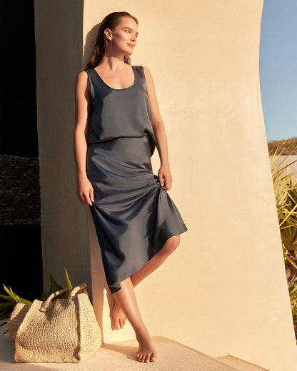 SILKY SCOOP NECK TANK | Talbots