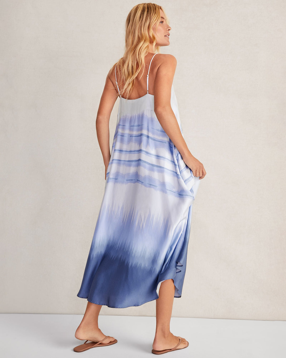 SILKY DIP DYE MAXI DRESS | Talbots