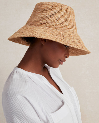 RAFFIA BUCKET HAT | Talbots